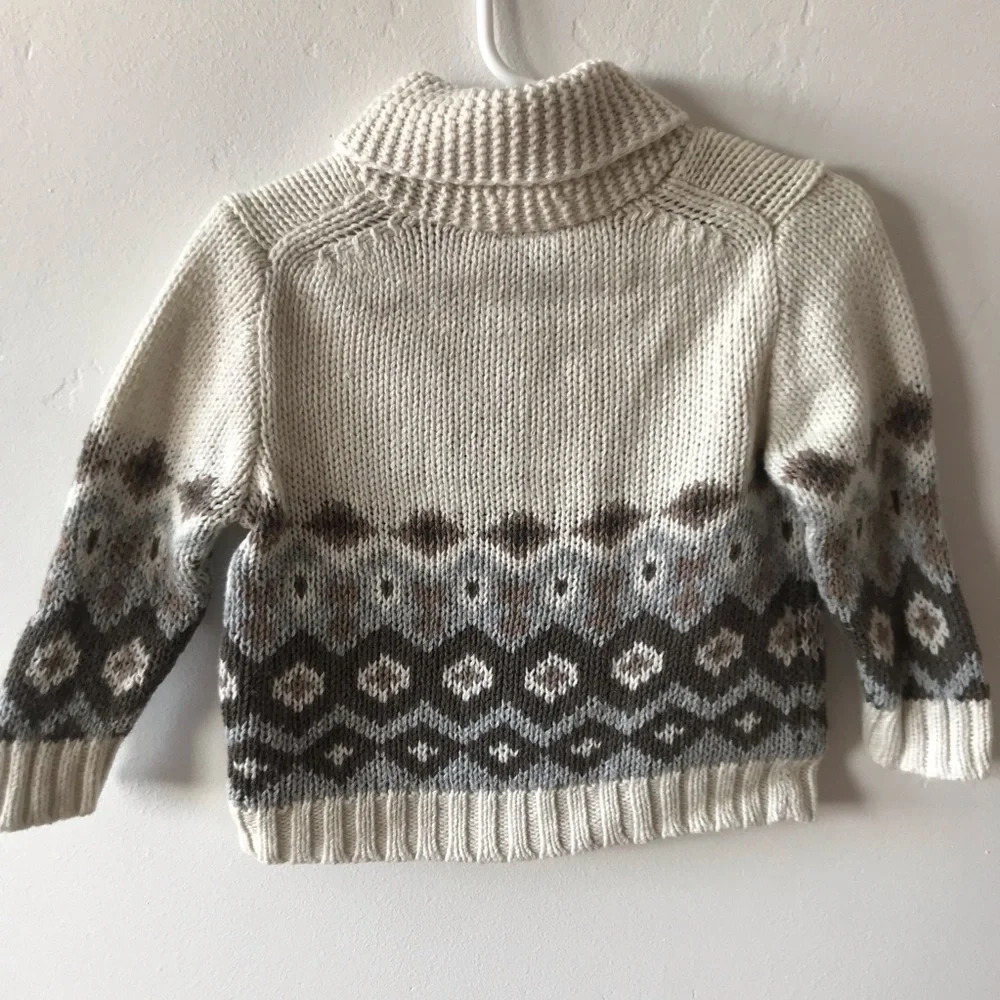 Baby Gap burton up sweater 6-12 mo - Picture 3 of 7